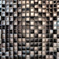 A three-dimensional grid of cubes rotating and shifting, creating an optical illusion of depth and movement, challenging the vie