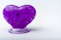 A three-dimensional heart on a white background Royalty Free Stock Photo