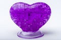 A three-dimensional heart on a white background Royalty Free Stock Photo