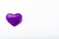 A three-dimensional heart on a white background Royalty Free Stock Photo