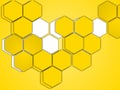 Three dimensional honeycomb pattern background