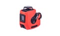 three-dimensional laser level orange Royalty Free Stock Photo
