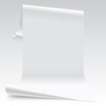 Three dimensional lit white paper sheet