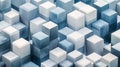 Isometric Cubes: A Three-Dimensional Pattern of Interlocking Cubes, Creating a Dynamic Geometric Visual Effect Royalty Free Stock Photo