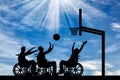 Concept of sports lifestyle people with disabilities Royalty Free Stock Photo
