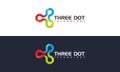 Three Dot Logo Royalty Free Stock Photo