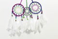 Three Dreamcatchers in a White Background