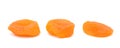 Dried Apricots on a White Background Royalty Free Stock Photo