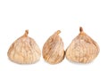 Three  dried figs Royalty Free Stock Photo