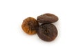 Three dried figs Royalty Free Stock Photo