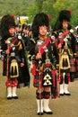 Three Drum Majors, Braemar, Scotland Royalty Free Stock Photo
