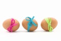 Three Easter eggs Royalty Free Stock Photo