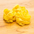 Tagliatelle pasta nests