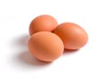 Three Eggs Isolated