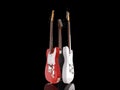 Three electric guitars Royalty Free Stock Photo