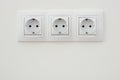 Three electrical socket