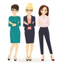 Three elegant business women Royalty Free Stock Photo