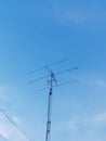 A three-element Yagi Uda antenna used for long-distance skywave communication in the shortwave bands