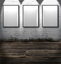 Three empty frames Royalty Free Stock Photo