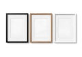 Three empty picture frames Royalty Free Stock Photo
