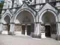 Three entrance gates to a church in Cork. Royalty Free Stock Photo