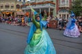 Three Fairies of Sleeping Beauty in Disney Festival of Fantasy Parade at Magic Kigndom 7