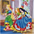 Three fairytale princesses Royalty Free Stock Photo