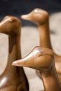 Three famous bronze geese of Sarlat Royalty Free Stock Photo