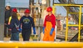 Three Female Fish Dock Workers