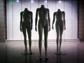 Three female plastic fiber mannequins 13