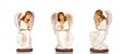 Three figures of angels for the portal of Bethlehem Royalty Free Stock Photo