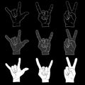 Three finger sign studies