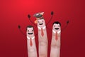 Three finger success education graduate.