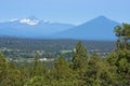 Three-Fingered Jack and Black Butte Royalty Free Stock Photo