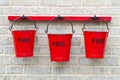 Three Fire Buckets