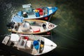 Three fishing boats. Royalty Free Stock Photo