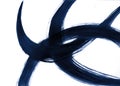 Three flexible arc lines create a harmonious composition in an abstract style energy meditation
