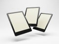Three floating tablets Royalty Free Stock Photo