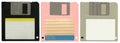 Three floppy discs Royalty Free Stock Photo