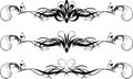 Three floral pattern for design of frames