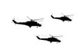 Three helicopters set