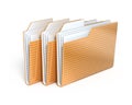 Three folders Royalty Free Stock Photo