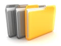 Three folders Royalty Free Stock Photo