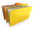 Three folders Royalty Free Stock Photo