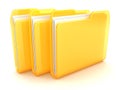 Three folders Royalty Free Stock Photo