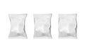 Three Food Snack Pillow Bag On White Background