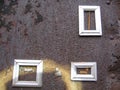Three frames on wall Royalty Free Stock Photo