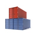 Three freight containers