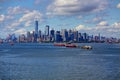 Three freighters and New York City