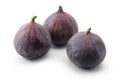 Three fresh figs Royalty Free Stock Photo